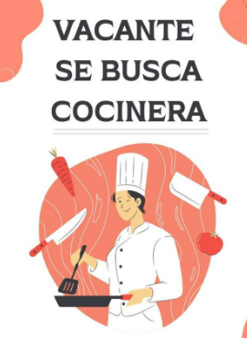 empleos disponibles - Cocinera doméstica de viernes a lunes
