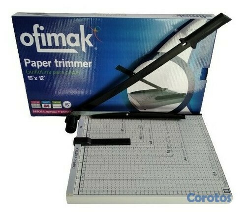 computadoras y laptops - CIZALLA, GUILLOTINA 12X15 PARA PAPEL CON BASE DE METAL 12x15 1