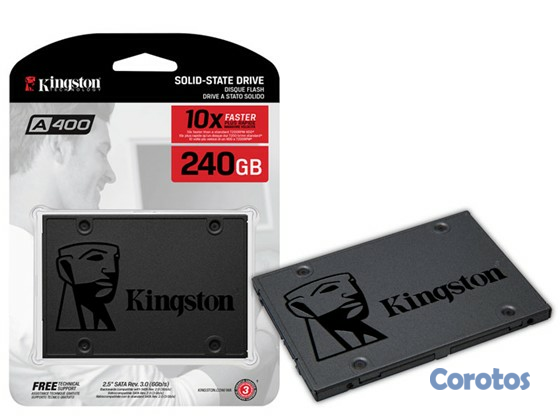 computadoras y laptops - DISCO DE ESTADO SOLIDO KINGSTON SSD 240GB, 2.5", SATA3, LECTURA: 500MB/S,