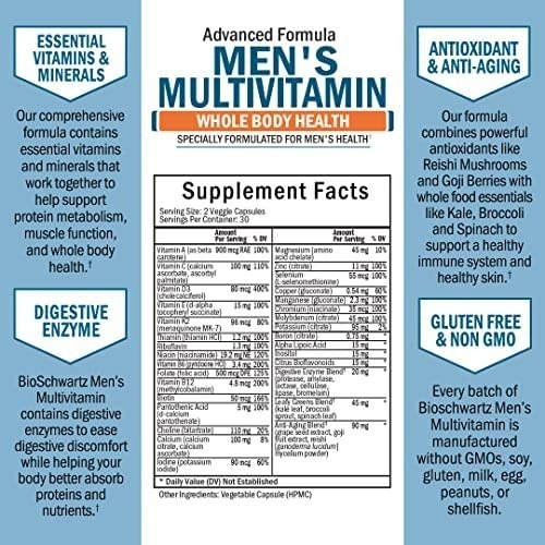 Salud y Equipamiento Médico - Multivitaminico 30cap Bioschwar 1