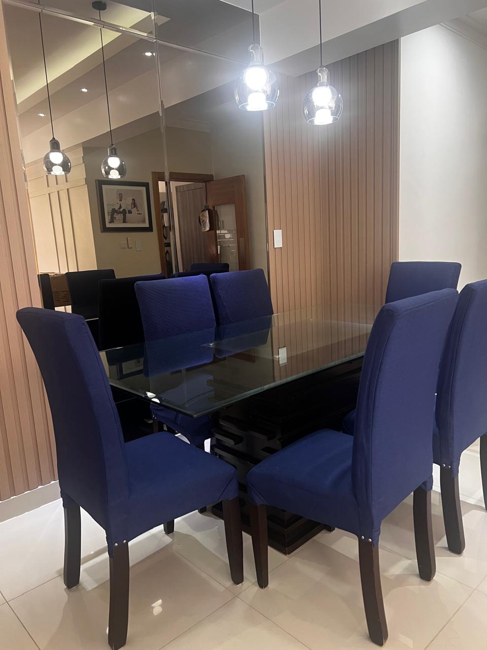 muebles y colchones - Vendo comedor caoba y tope de cristal 0