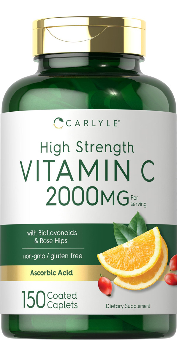 Salud y Equipamiento Médico - Carlyle Vitamina C 2000mg | Con Rosa Mosqueta | 300 Comprimi 1