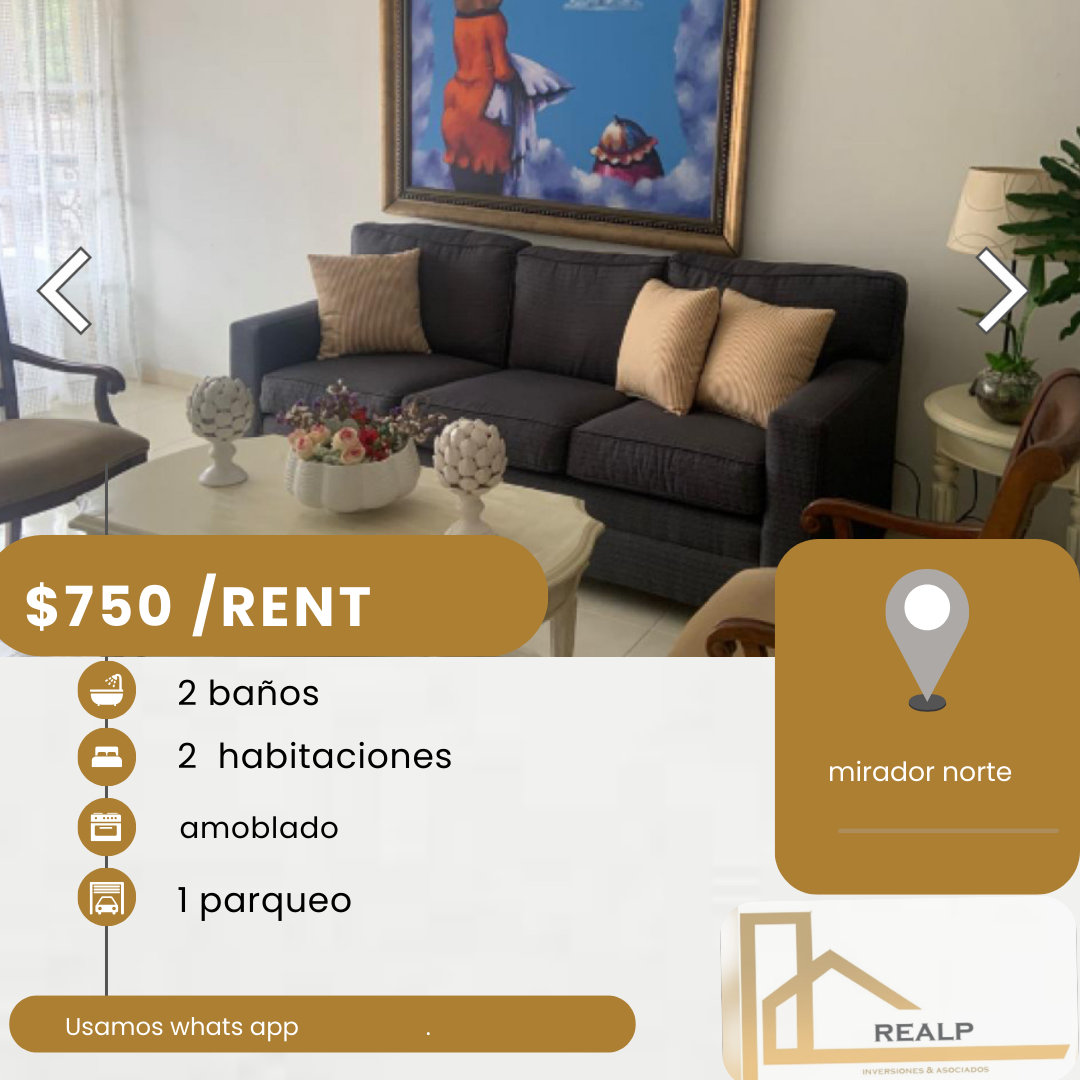 apartamentos - hermoso apartamento en el mirador norte 
