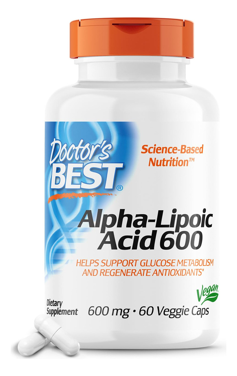 Salud y Equipamiento Médico - Acido Alfa-lipoico 600mg 60cap Doctor's Best