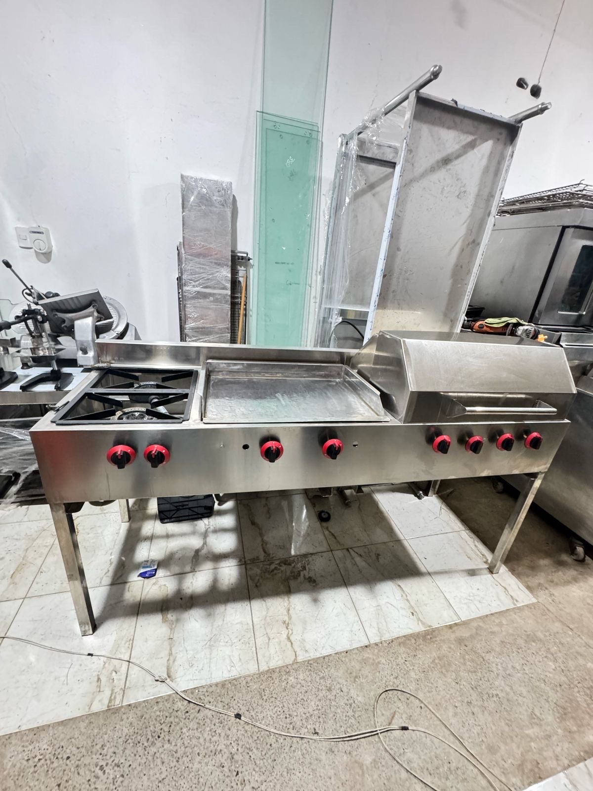 equipos profesionales - Multifuncional 2 hornillas - parrilla - plancha en oferta 7