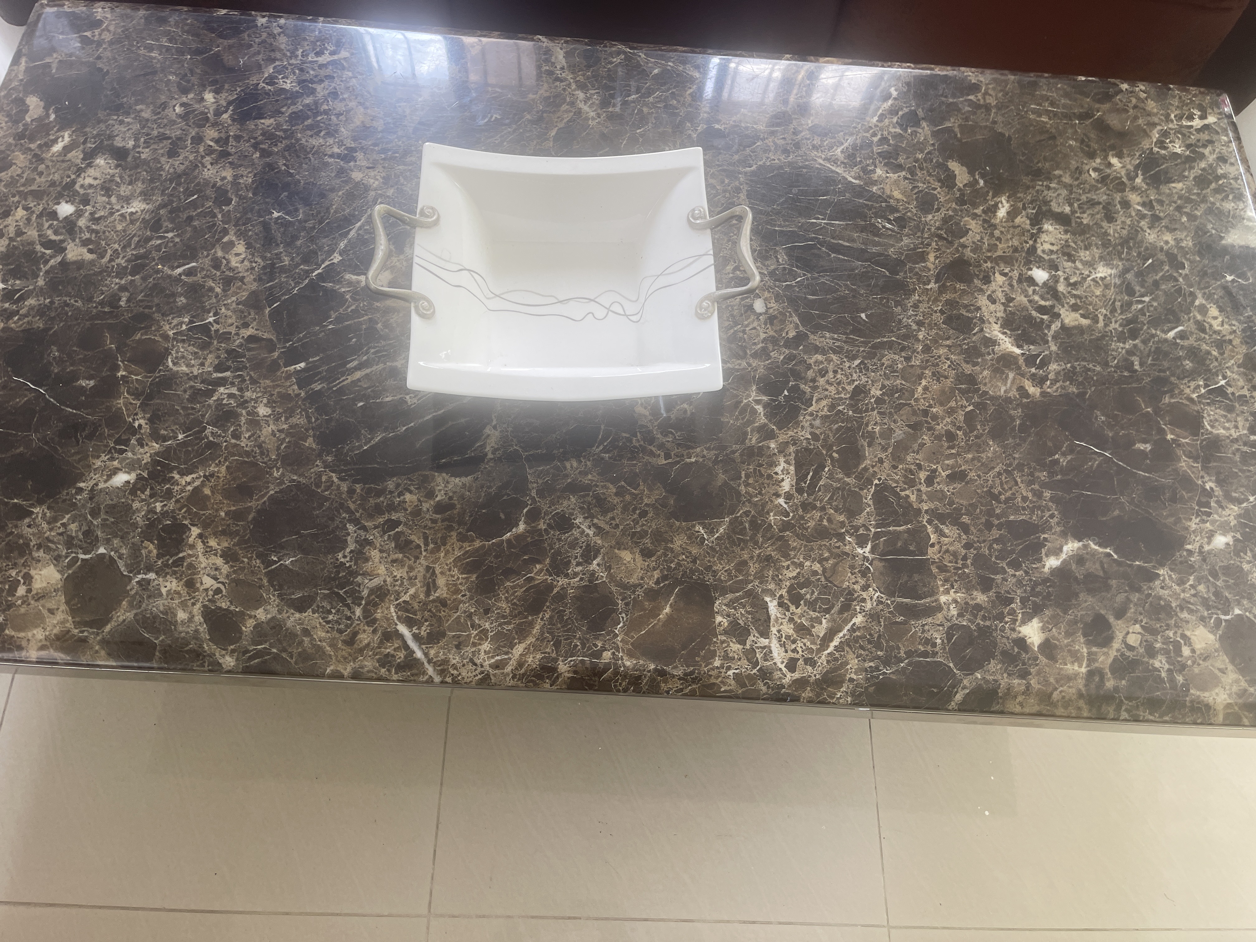 decoración y accesorios - Vendo Mesa de Centro Tope de Mármol  1