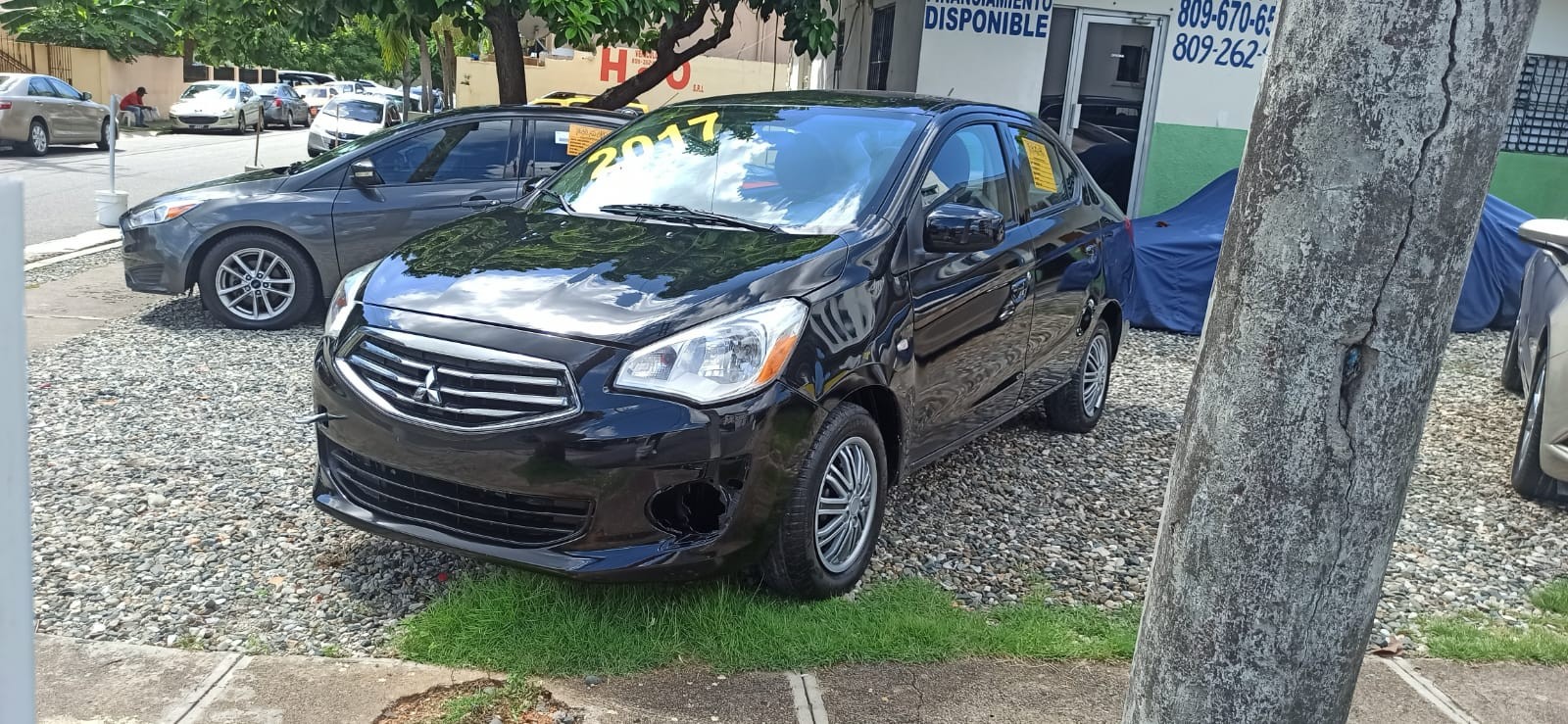 carros - MITSUBISHI MIRAGE 2017 NEGRO 4