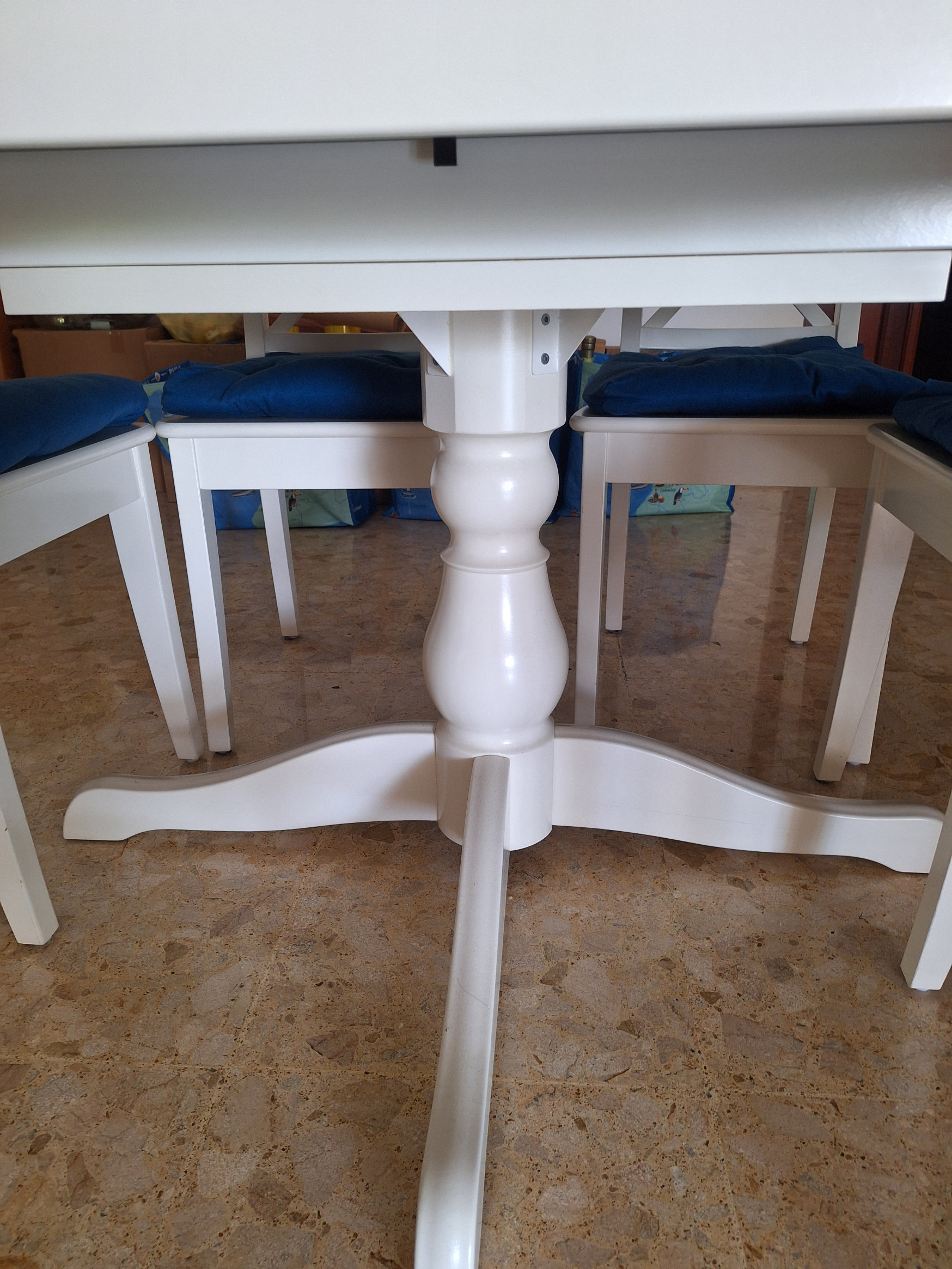 muebles y colchones - comedor blanco 2