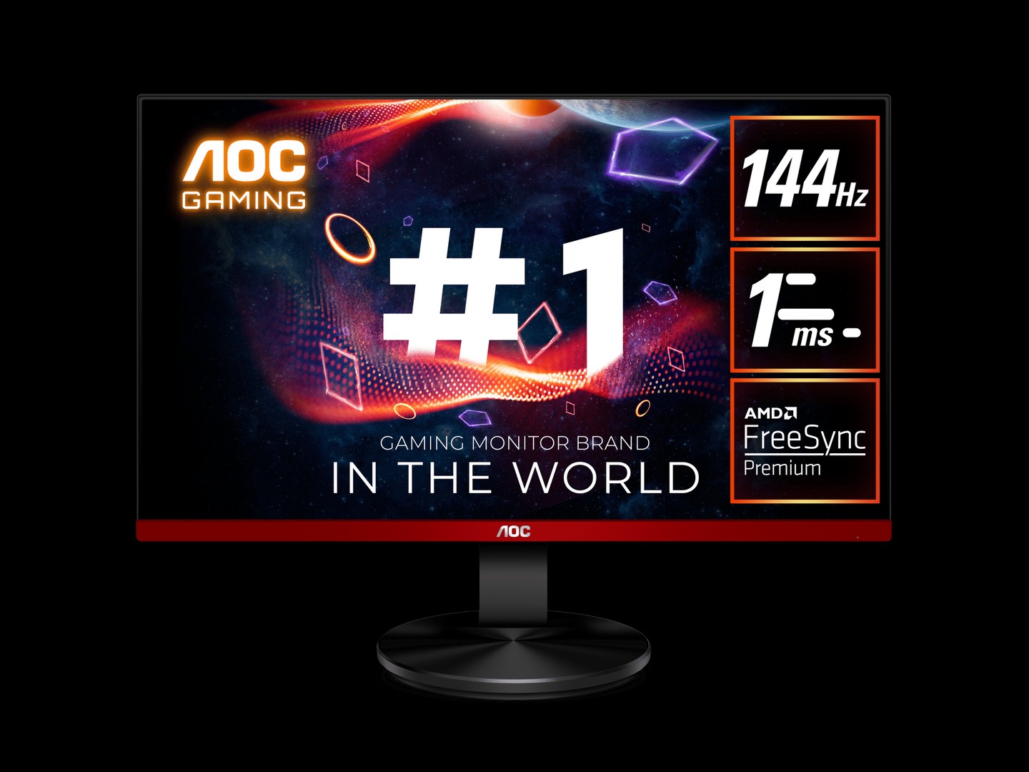 computadoras y laptops - MONITOR AOC 24" VA FULL HD,MODELO NUEVO HDR, FREESYNC 144HZ, 1920 X 1080  1