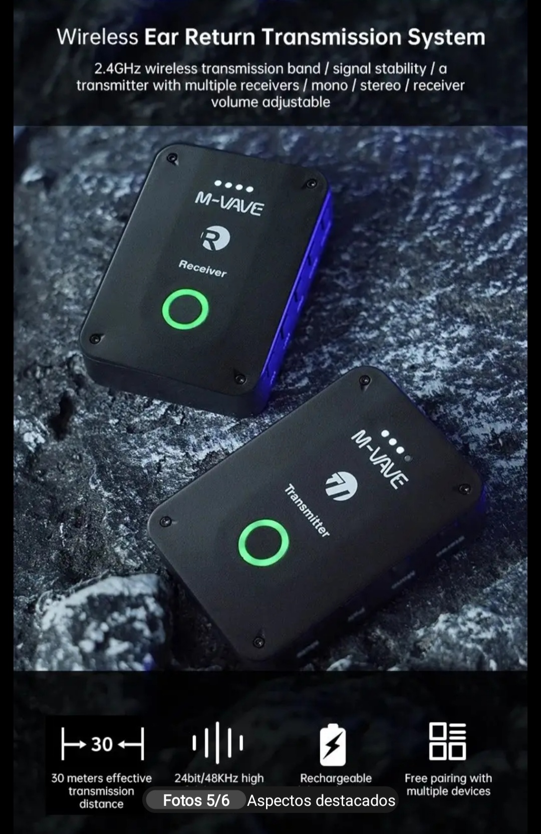 camaras y audio - Monitor inalambrico V-VAVE WP9 1