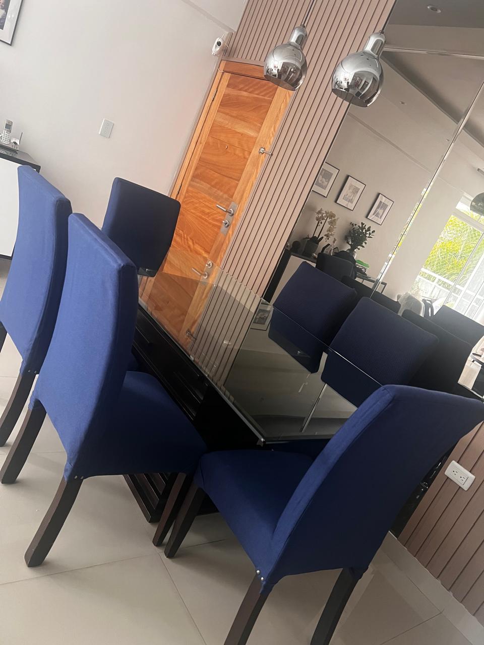 muebles y colchones - Vendo comedor caoba y tope de cristal 1