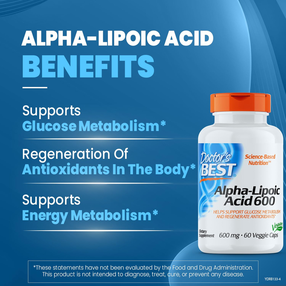 Salud y Equipamiento Médico - Acido Alfa-lipoico 600mg 60cap Doctor's Best 1