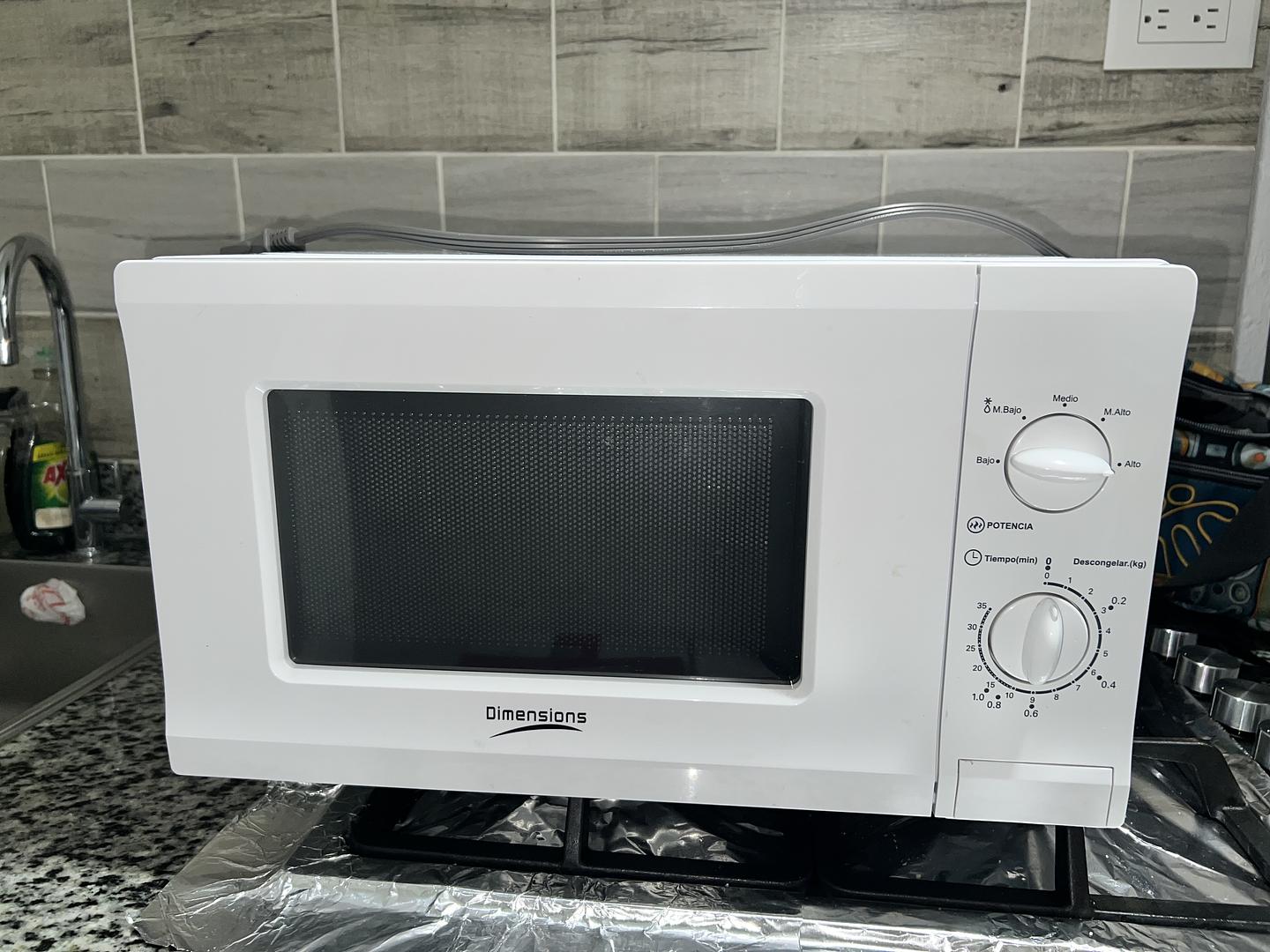 electrodomesticos - HORNO MICROONDAS DIMENSIONS