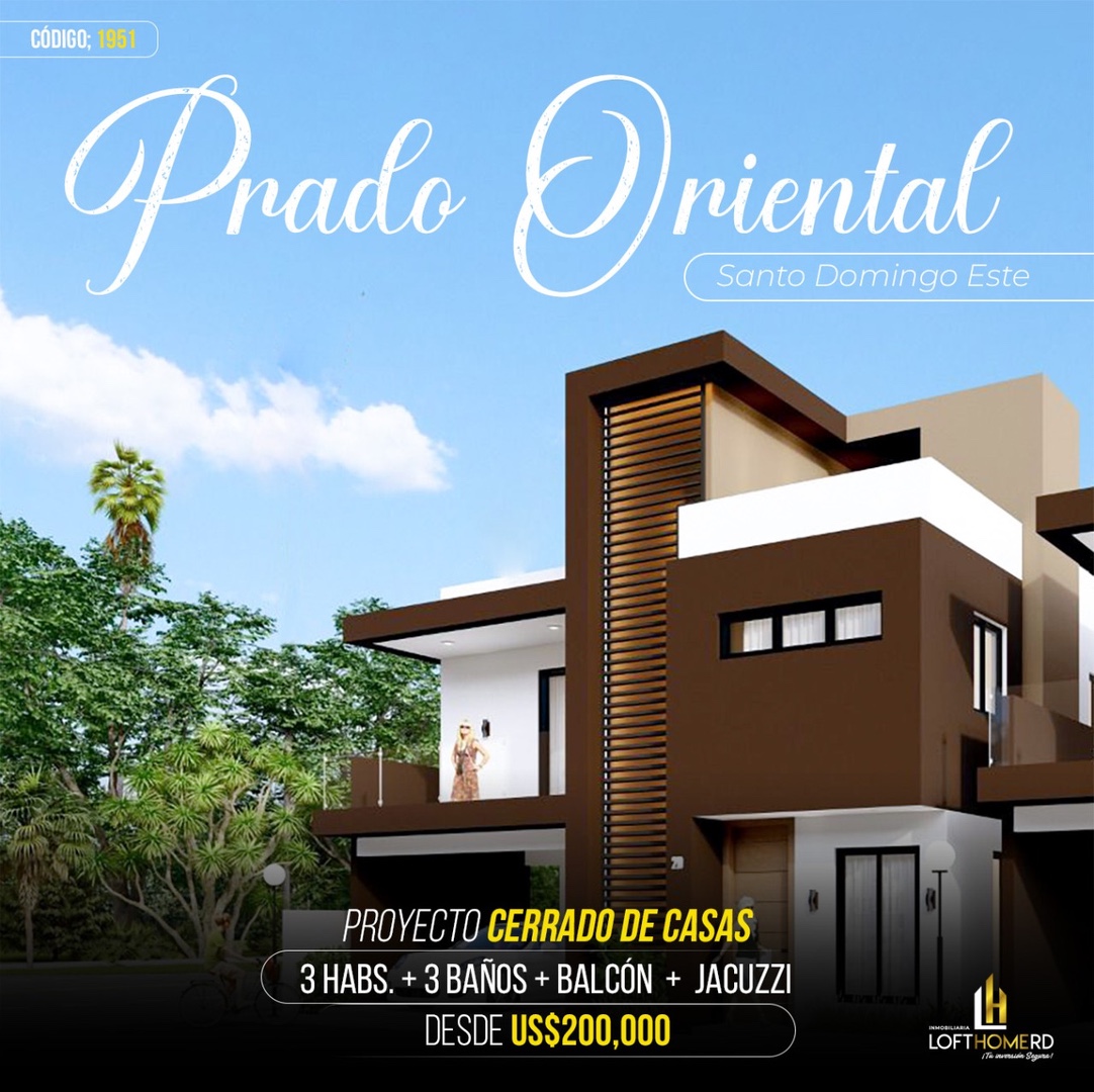 casas - Venta de casa en proyecto cerrado en la autopista de san Isidro prado oriental  1