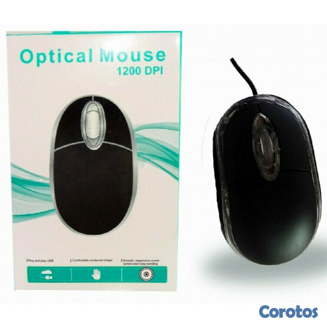 accesorios para electronica - Mouse USB óptico de 1200 DPI.
 2