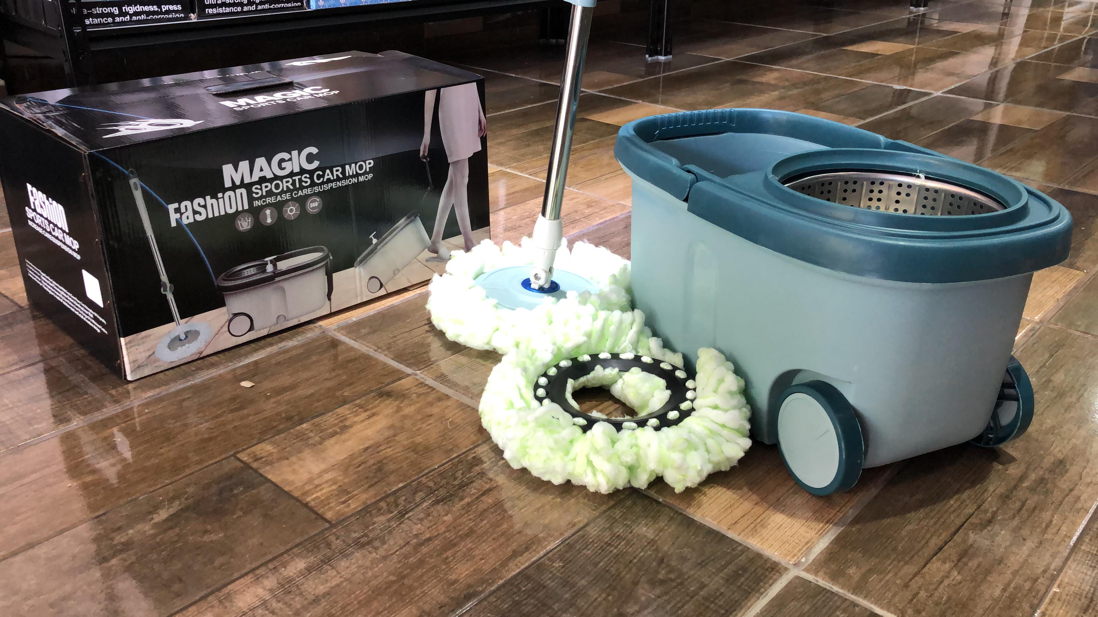 herramientas, jardines y exterior - Cubo mágico (swaper) con ruedas 1