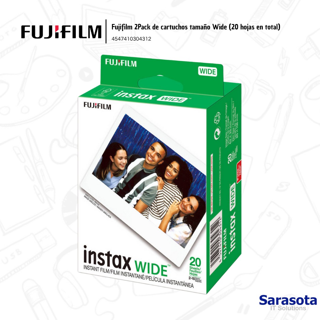 accesorios para electronica - Instax Wide 2 pack de cartuchos de 10 fotos 1