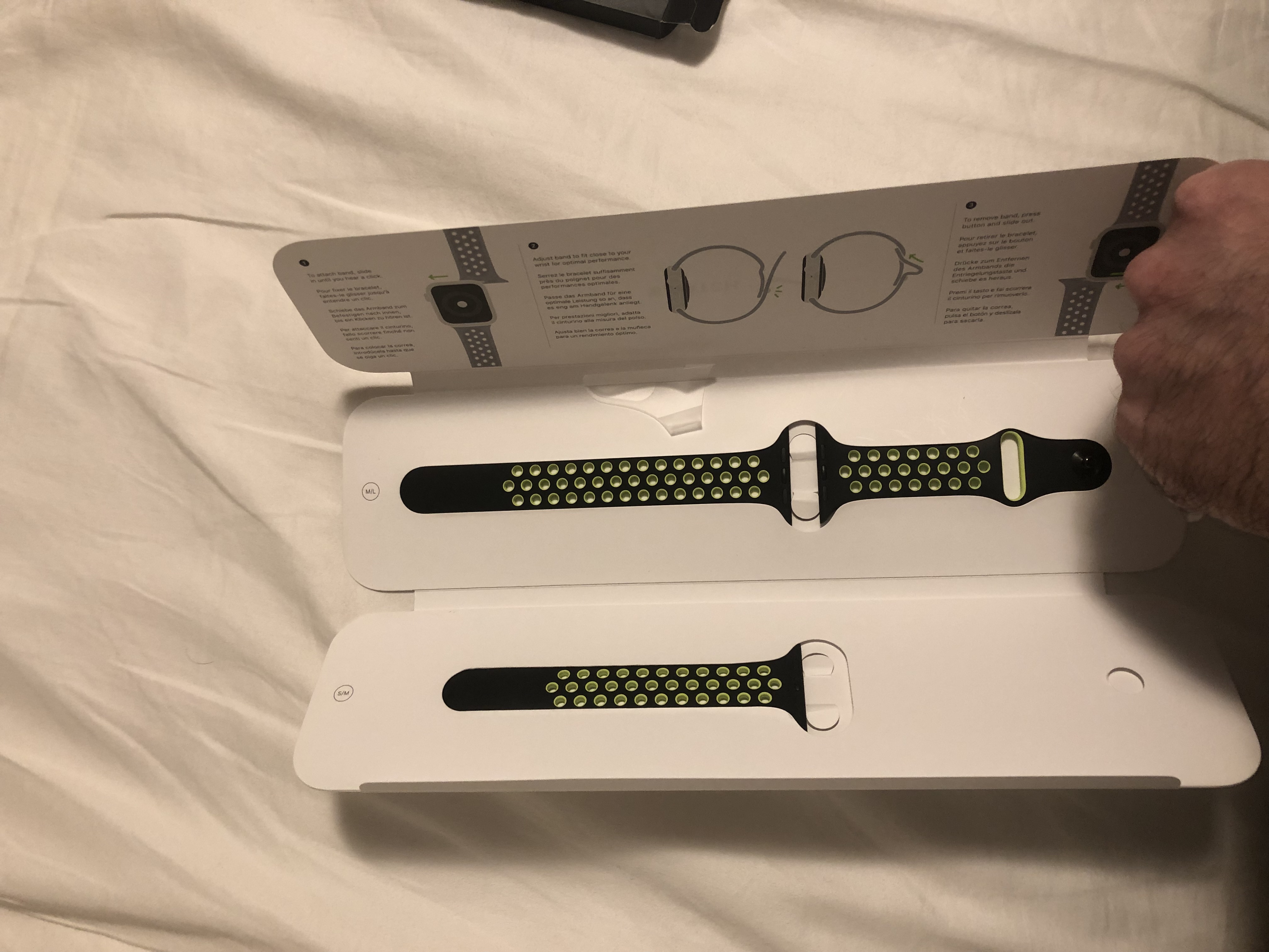 accesorios para electronica - Correa para apple watch 42,44 y 45mm Nike Original 0