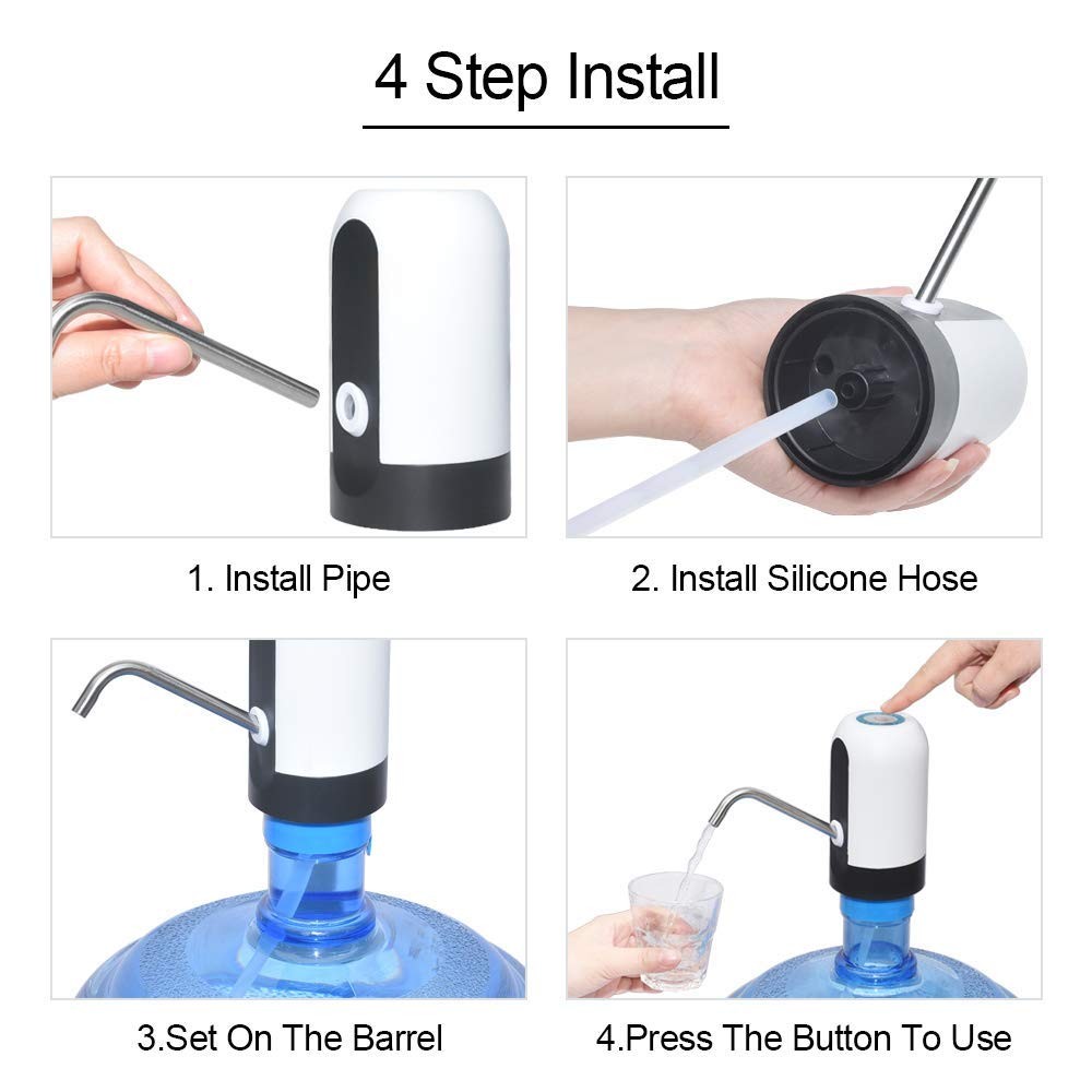 accesorios para electronica - Dispensador de agua recargable, extrae agua del botellon de manera automatica 3