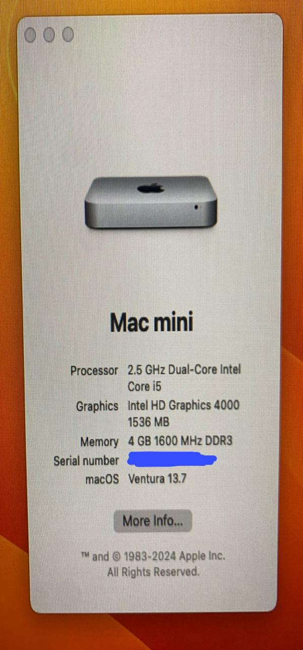 computadoras y laptops - Mini Mac 4GB_Usada Excelentes Condiciones 0
