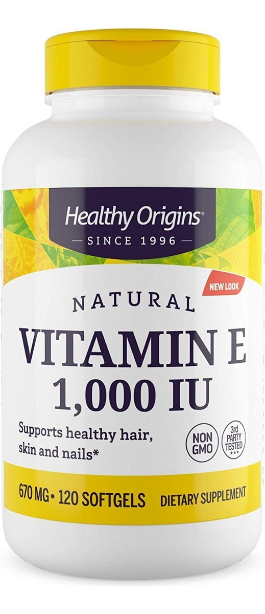 Salud y Equipamiento Médico - Vitamina E 120cap Healthy Origin