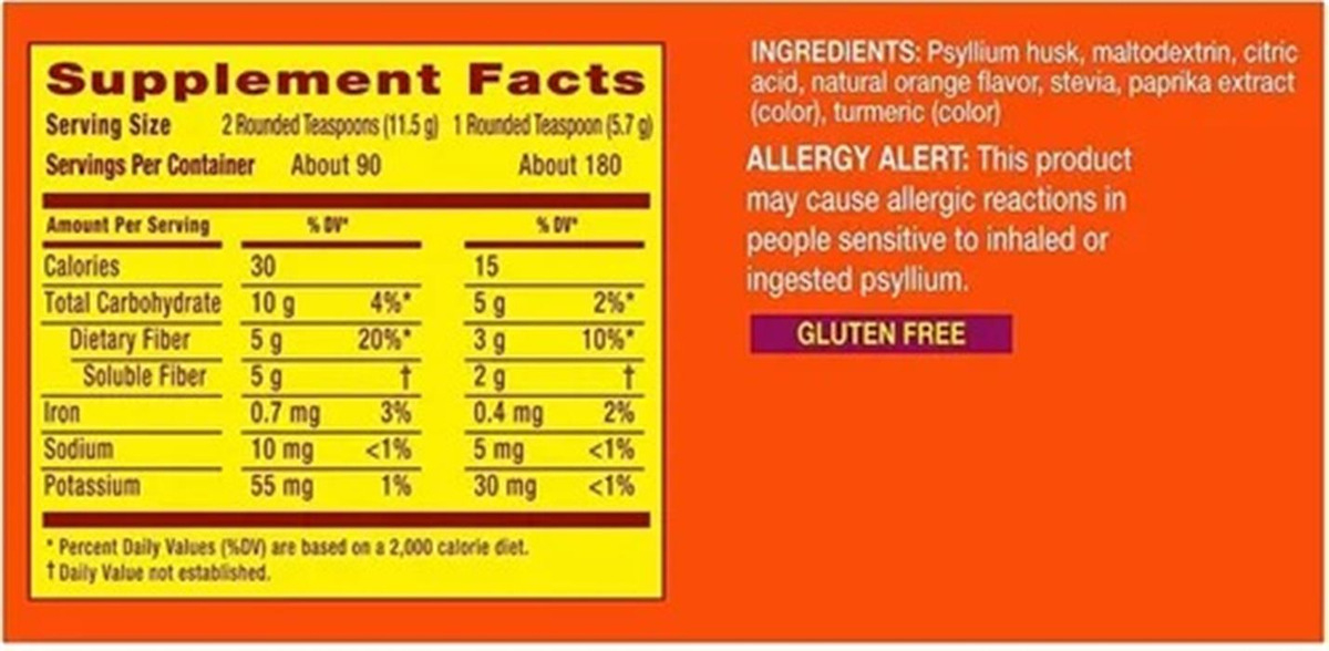 Salud y Equipamiento Médico - Metamucil Fibra Psyllium 36 Onz. 1