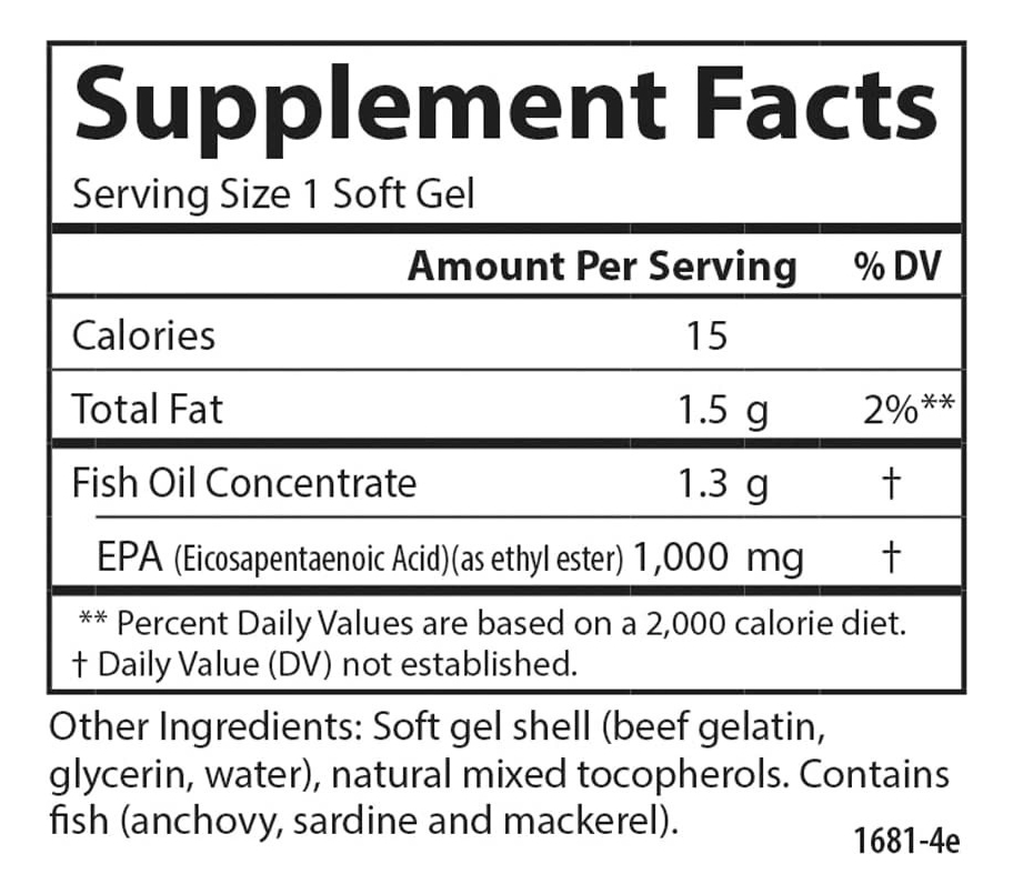 Salud y Equipamiento Médico - Epa 1000 Mg 120 Cap Carlson 1