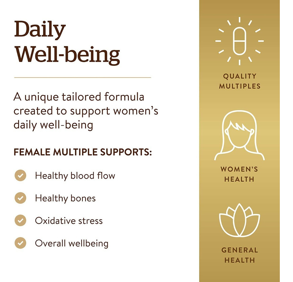 Salud y Equipamiento Médico - Multivitaminas Mujeres Solgar Female Multiple 120 Tab 3