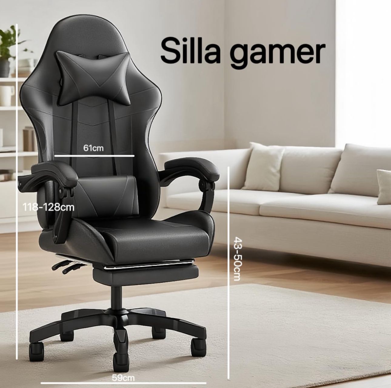 muebles y colchones - Silla gamer diferentes colores  0
