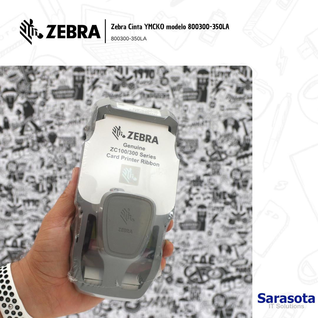 accesorios para electronica - Zebra Cinta YMCKO modelo 800300-350LA  0