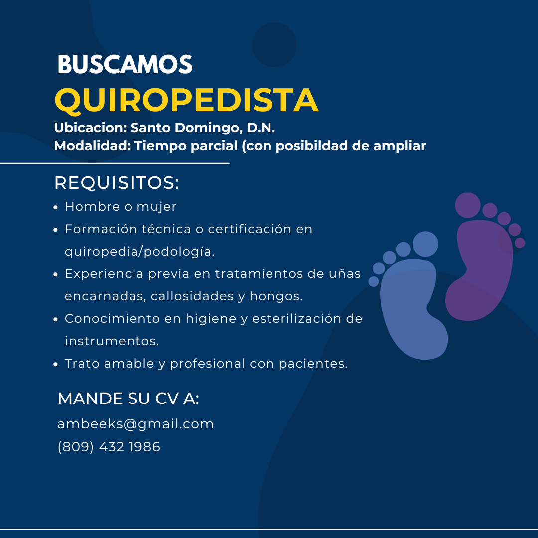 empleos disponibles - Buscamos Quiropedista 0