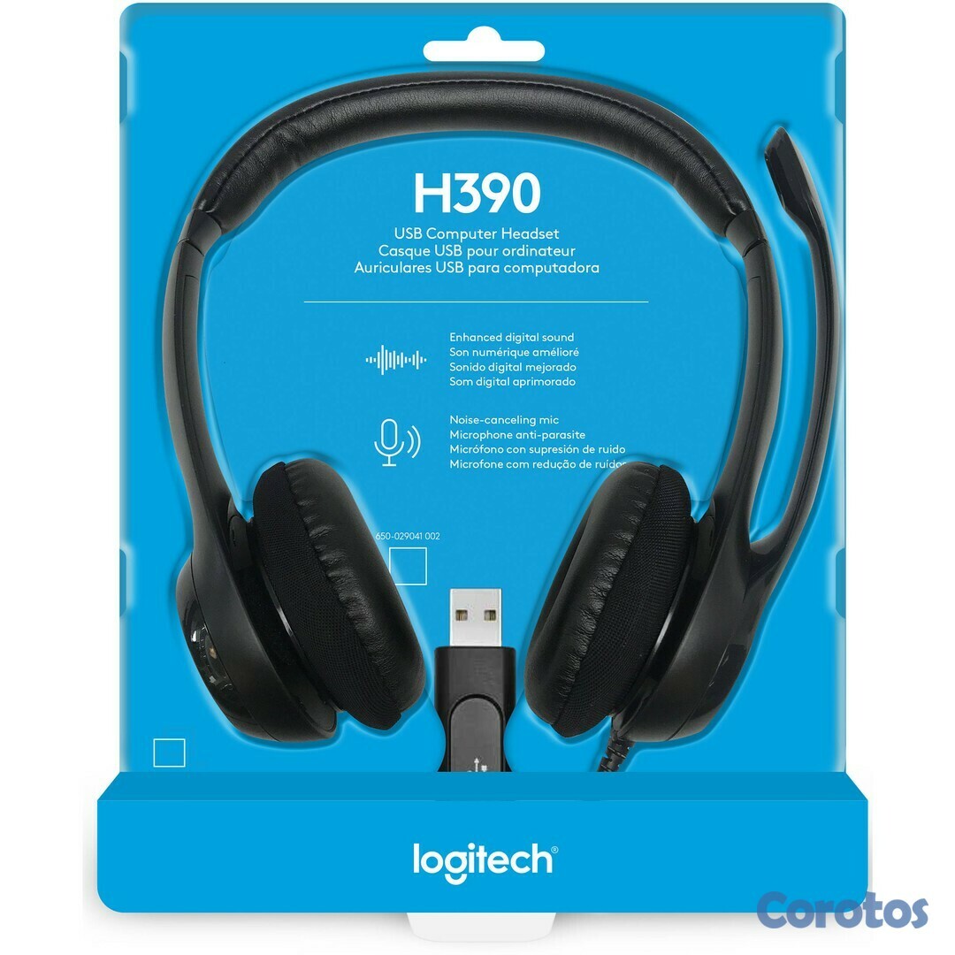 computadoras y laptops - AUDIFONO CON MICROFONO LOGITECH H390 PC INTERNET CLEAR CHAT CONFORT USB 1