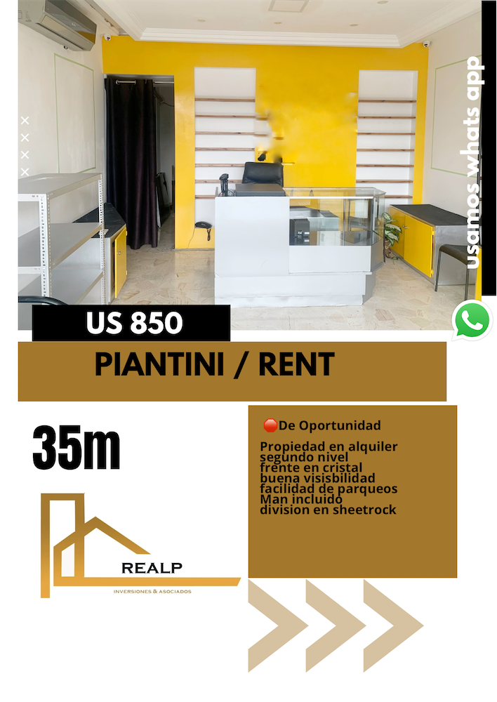 oficinas y locales comerciales - Local en Piantini 0