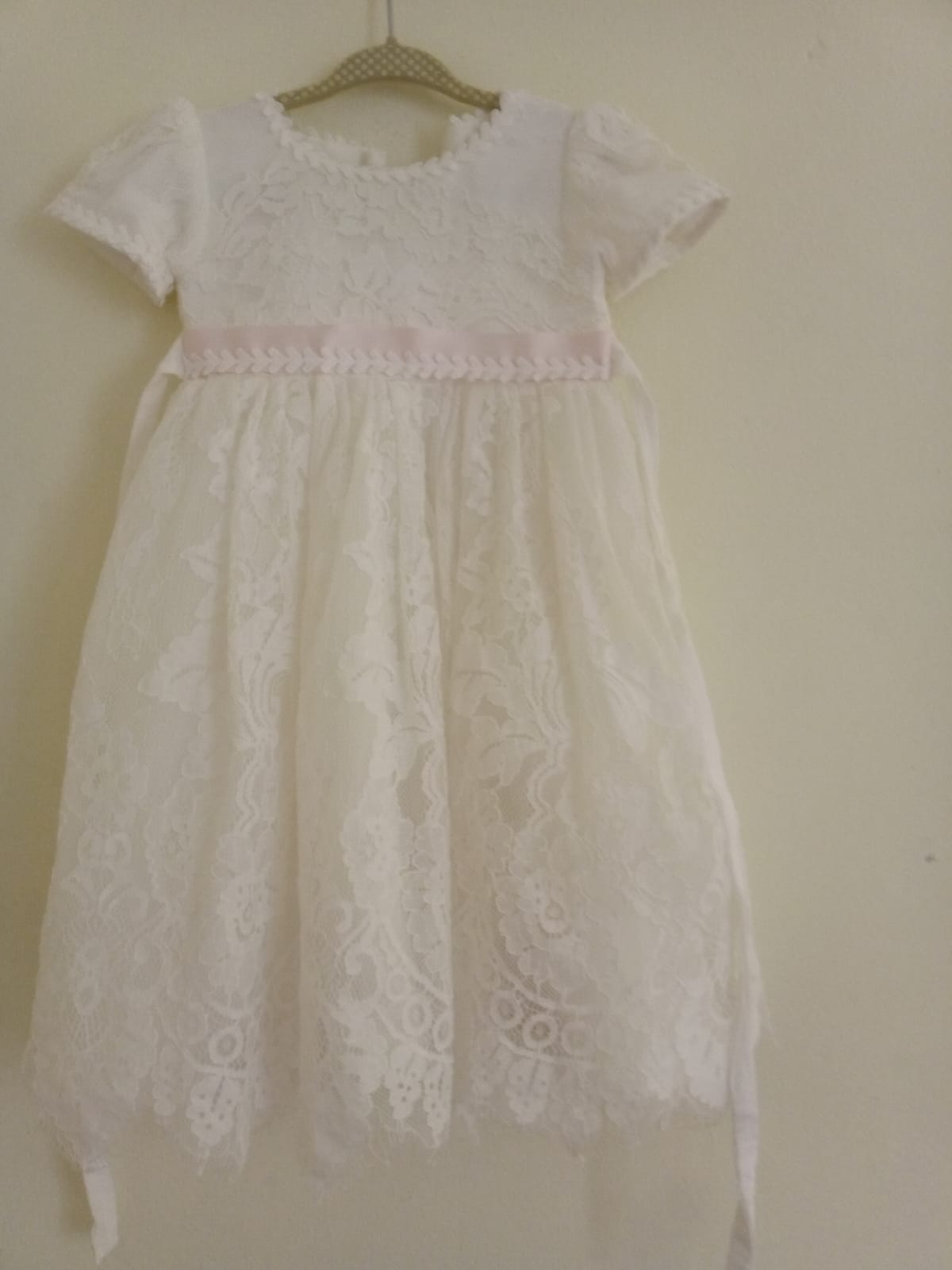 ropa y zapatos - Vestido bautizo niña en encaje de 9-12meses 