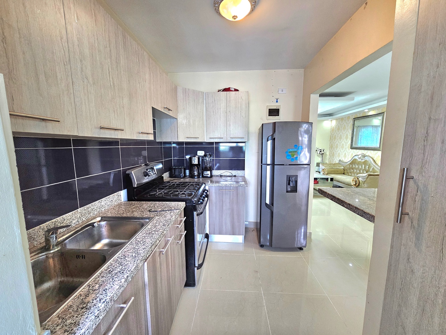 apartamentos - Apartamento con terraza privada amueblado en Autopista San Isidro 4