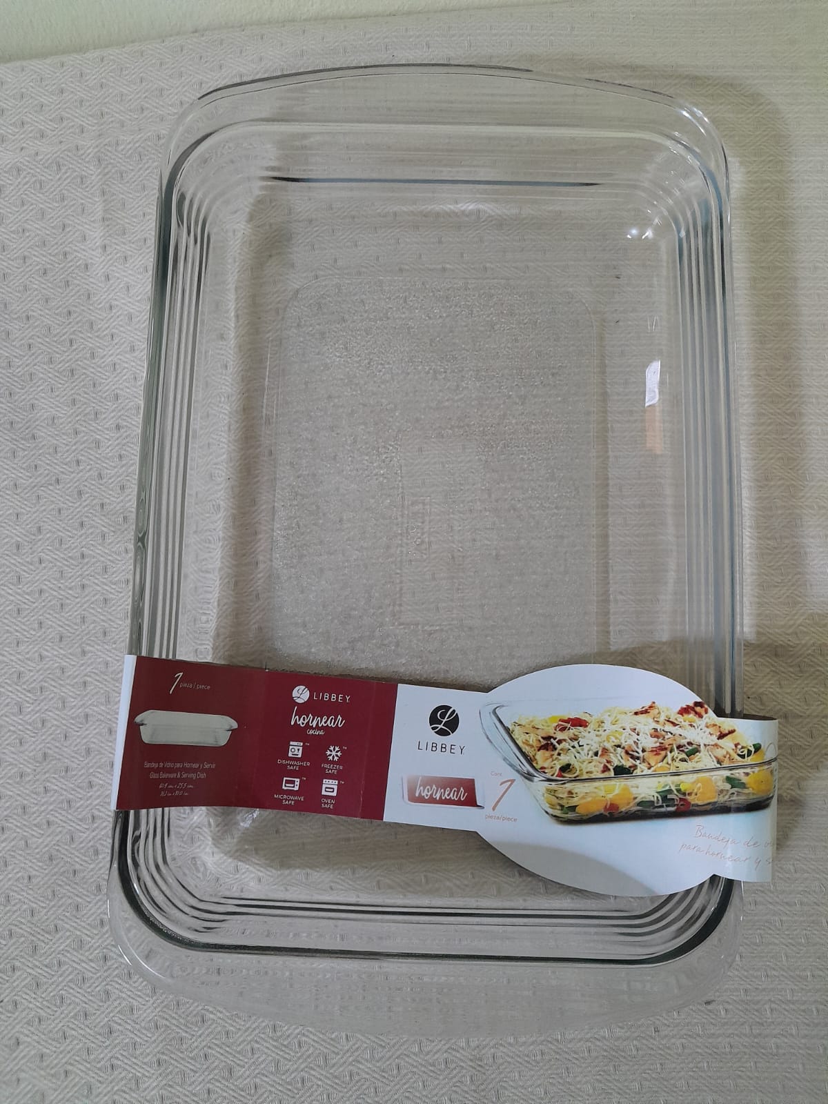 cocina - Paire. bandeja de vidrio para hornear y servir