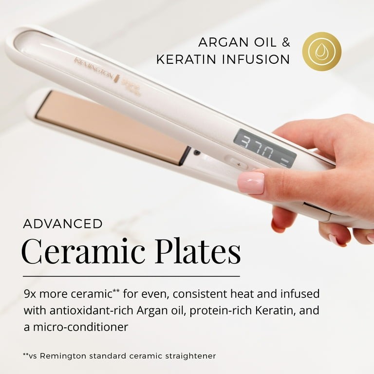 salud y belleza - Plancha Alisadora de Cabello Remington Shine Therapy Argán oil 1