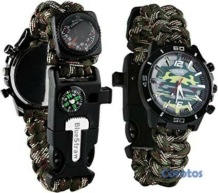 joyas, relojes y accesorios - Reloj de Paracord, con Herramientas de supervivencia pulsa brazalete pulsera 5