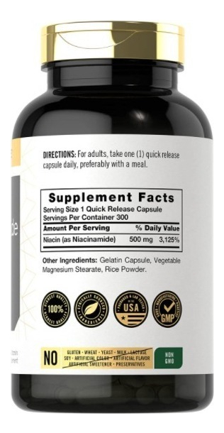 Salud y Equipamiento Médico - Niacinamida | 500 Mg | 300 Uds 1