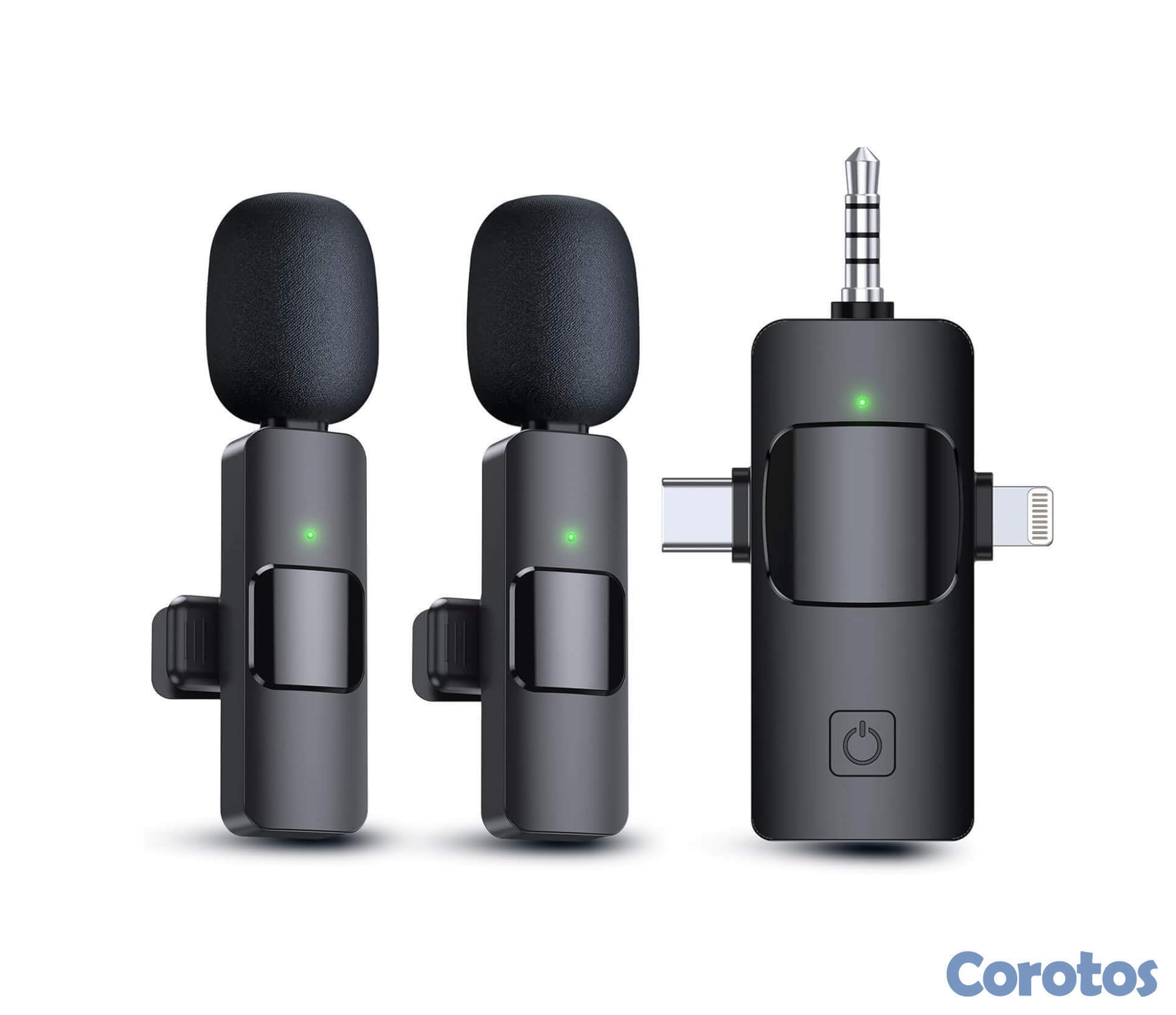 camaras y audio - micrófono doble con 3 conexiones 