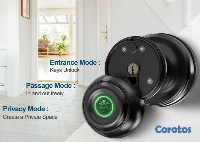 otros electronicos - Cerradura Inteligente De Perilla Con Huella Digital App JH-K01 4