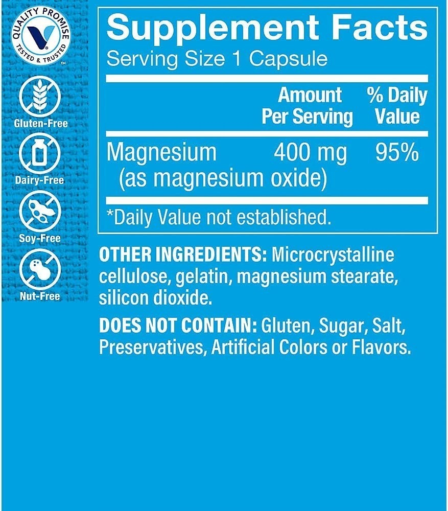 Salud y Equipamiento Médico - Magnesium Oxido 400 mg The Vital 1