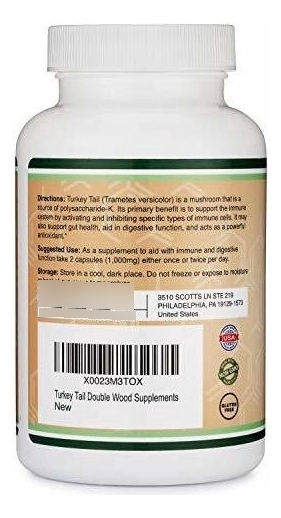 Salud y Equipamiento Médico - Suplemento De Setas De Cola De Pavo (120 Capsulas, Suministr 2