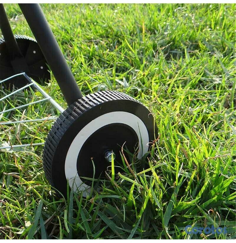 herramientas, jardines y exterior - Parrilla BBQ de carbon facil de transporte con ruedas 7