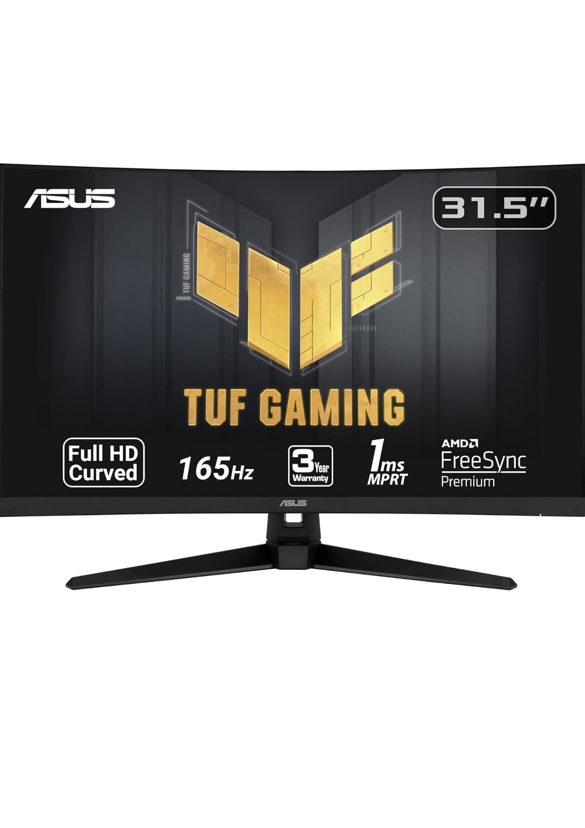 tv - ASUS TUF Gaming VG328H1B - Monitor curvo de 32 pulgadas Full HD 1080P, 165 Hz  0