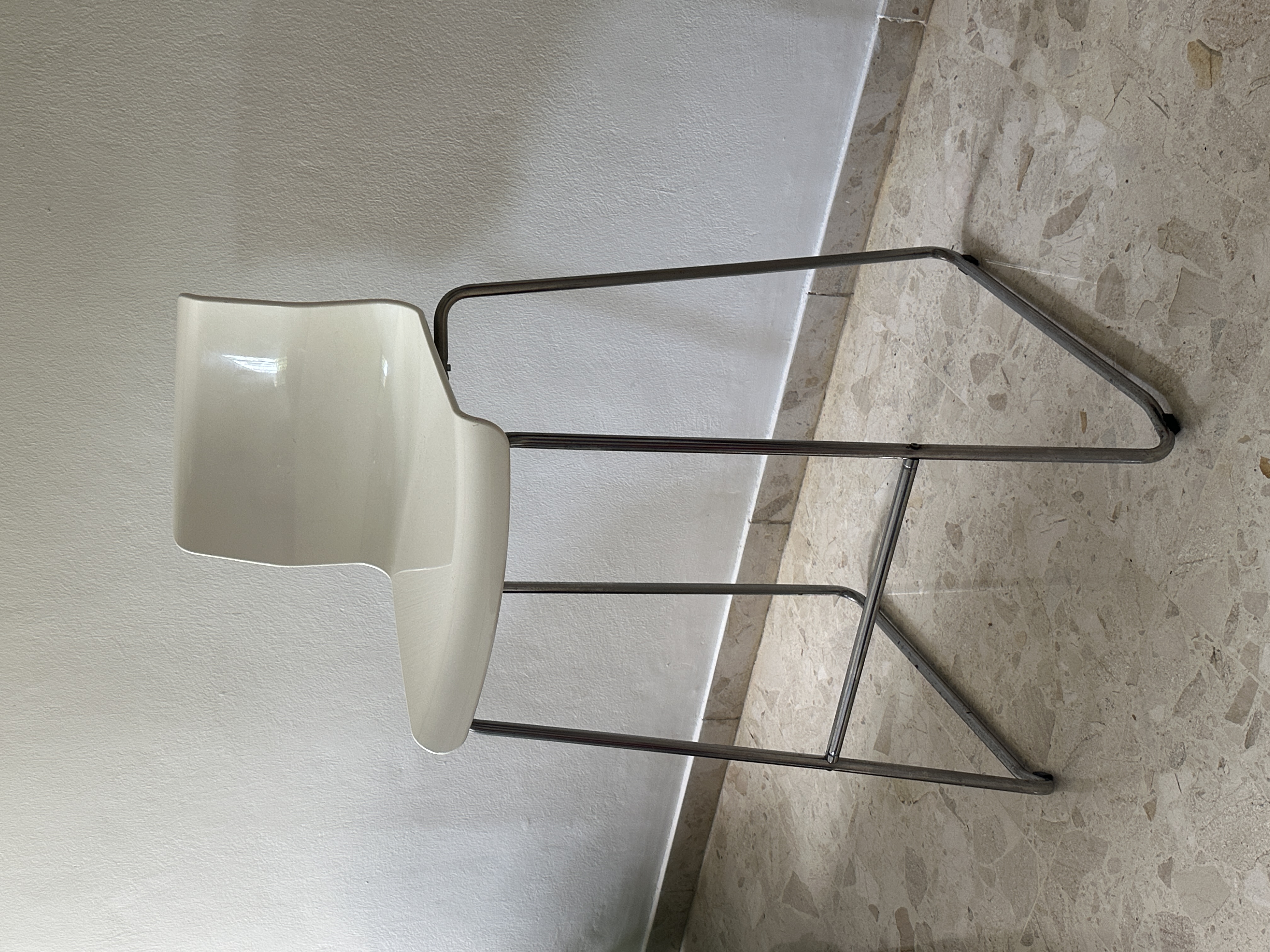 muebles y colchones - Silla Alta de Desayunador – Moderna, Blanca 1