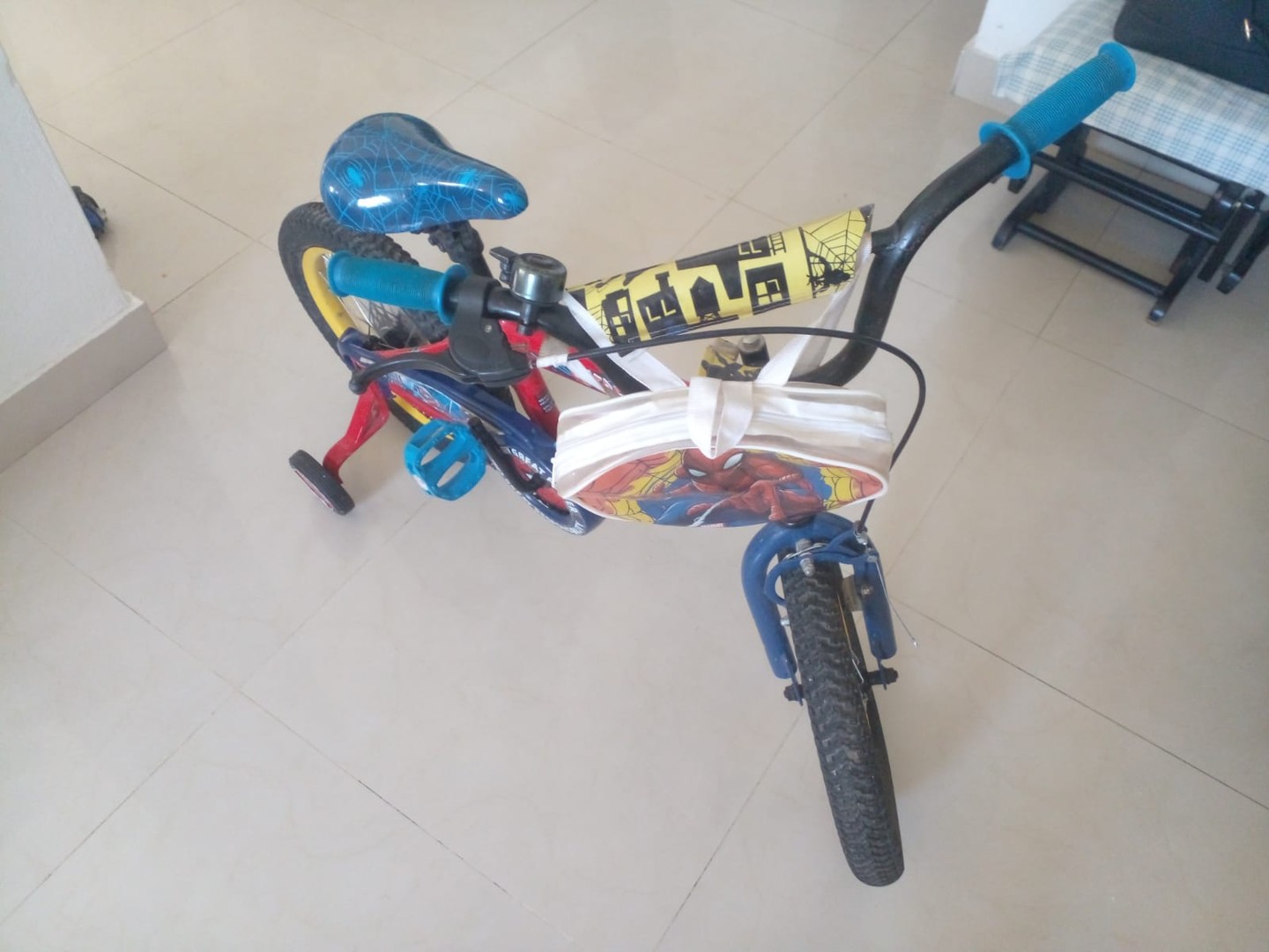 juguetes - Bicicleta de Spiderman, aro 16 0