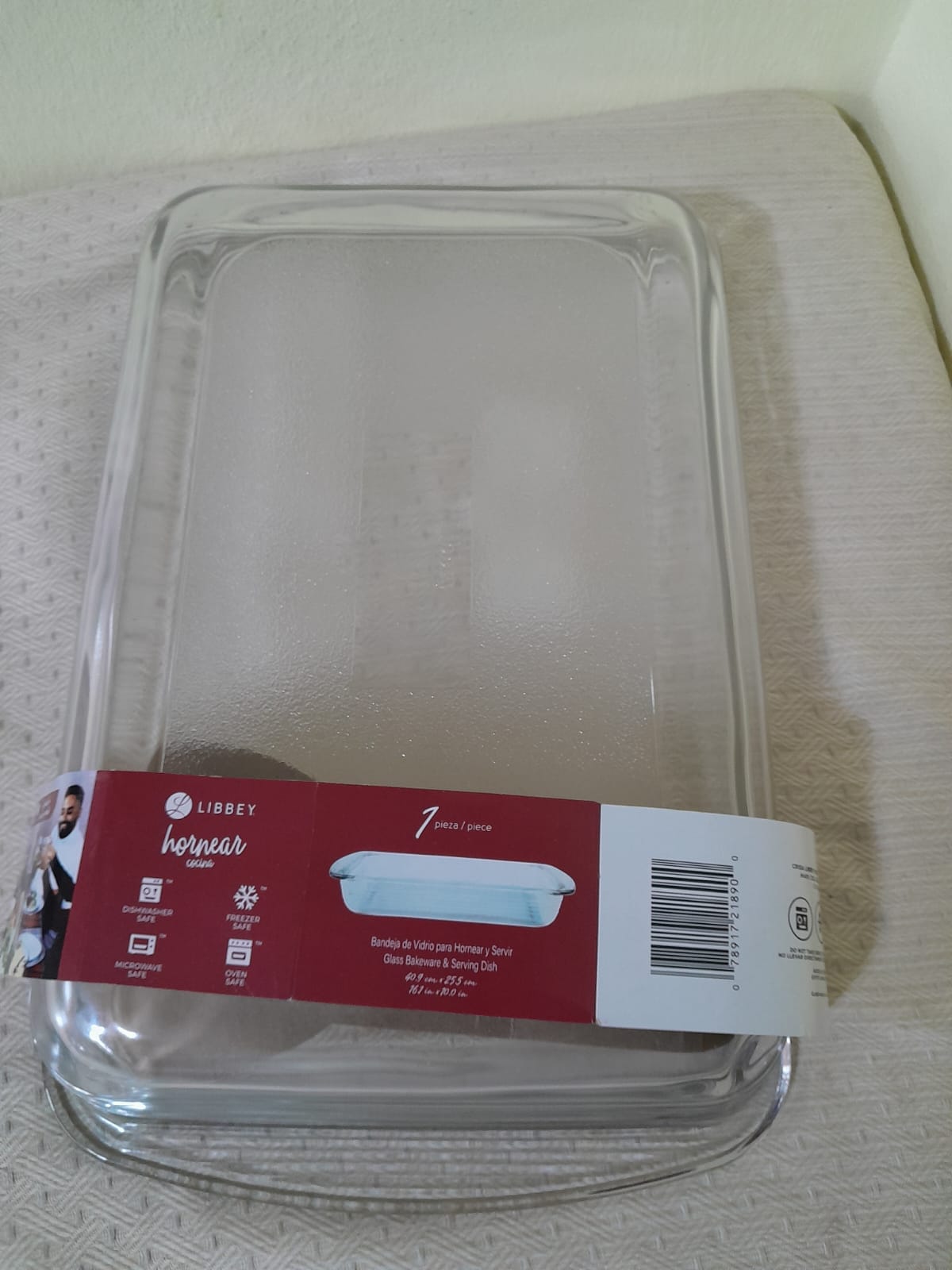 cocina - Paire. bandeja de vidrio para hornear y servir 1
