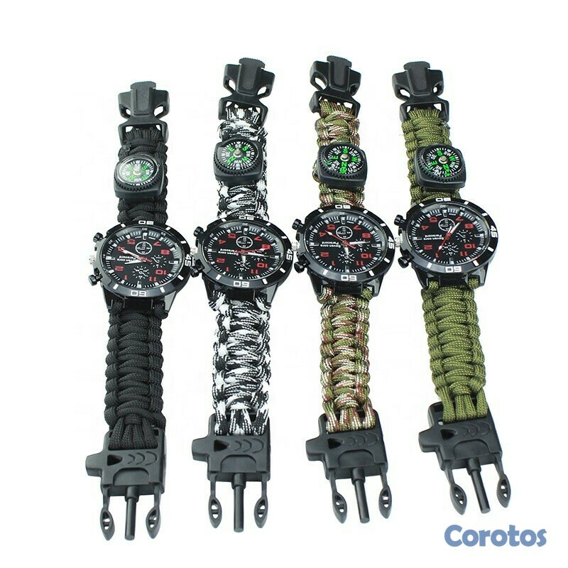 joyas, relojes y accesorios - Reloj de Paracord, con Herramientas de supervivencia pulsa brazalete pulsera 6