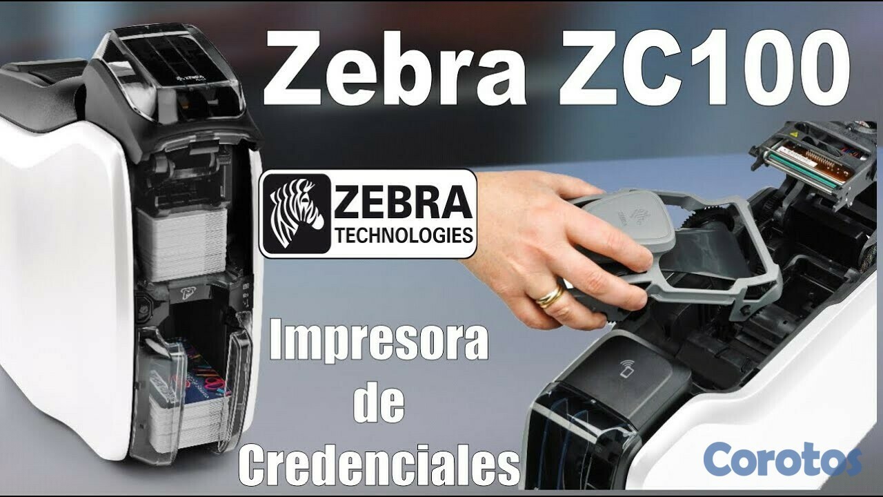 impresoras y scanners - MPRESORA ZEBRA ZC100 PARA CARNET,TARJETA DE INDENTIFICACCION, UNA CAR